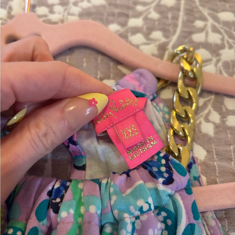 Lilly Pulitzer halter with Chain Strap - Picture 2 of 4